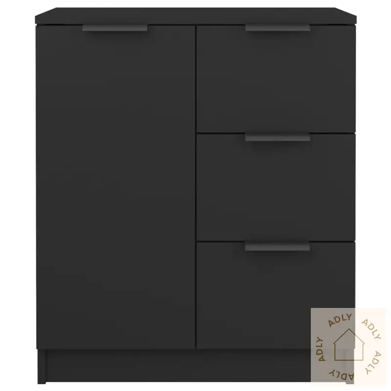 Sidebord Svart 60X30X70 Cm Konstruert Tre