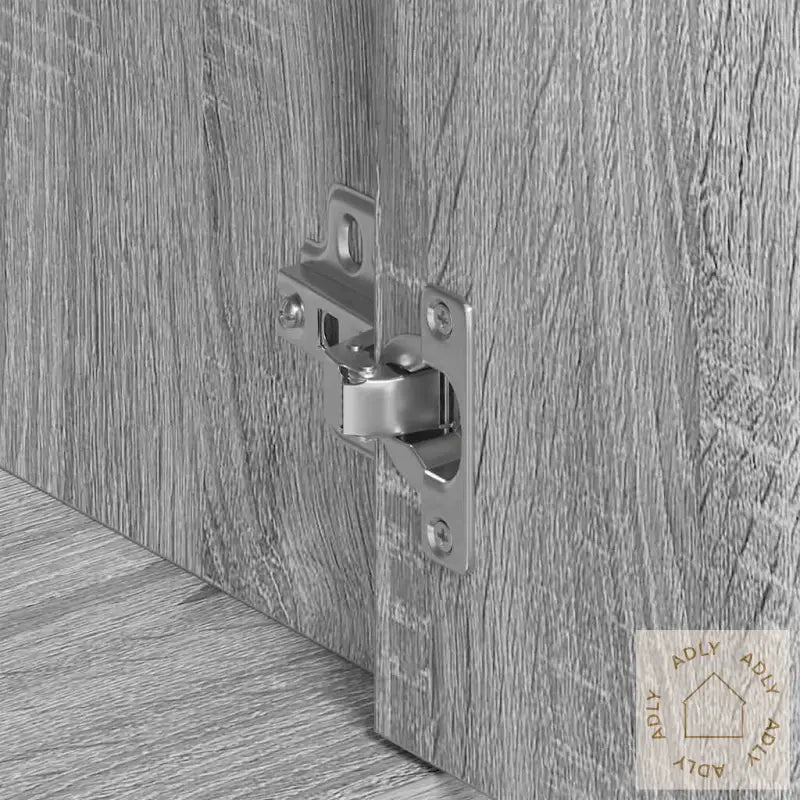 Skjenk Grå Sonoma 88X30X70 Cm Konstruert Tre