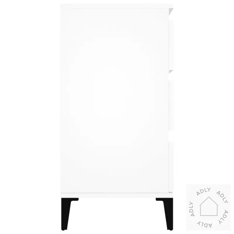 Skjenk Hvit 60X35X70 Cm Konstruert Tre