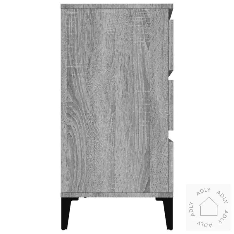 Skjenk Grå Sonoma 60X35X70 Cm Konstruert Tre
