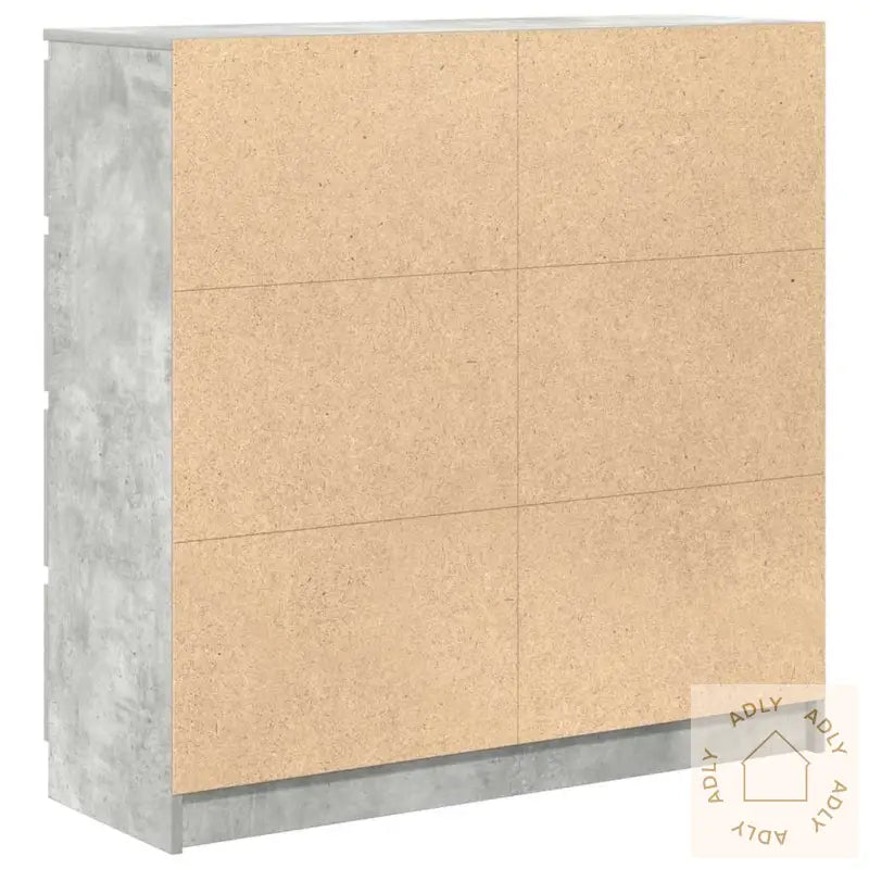 Skjenk Betonggrå 100X35X99 Cm Konstruert Tre