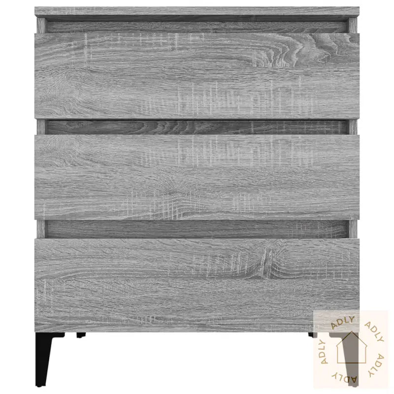 Skjenk Grå Sonoma 60X35X70 Cm Konstruert Tre