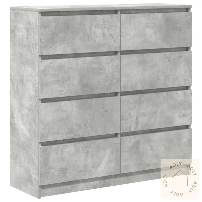 Skjenk Betonggrå 100X35X99 Cm Konstruert Tre