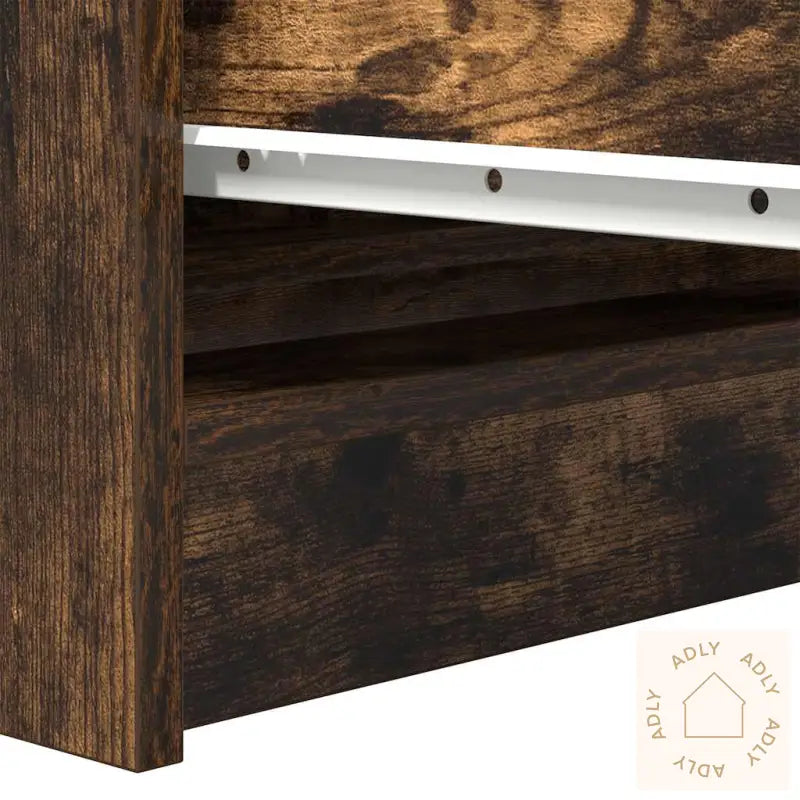 Skjenk Røkt Eik 100X35X99 Cm Konstruert Tre