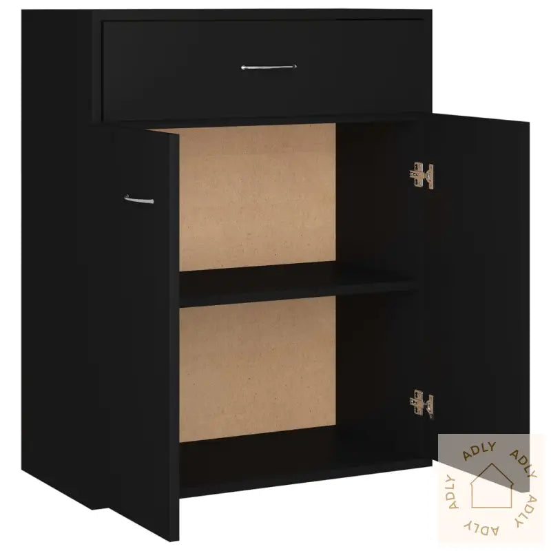 Skjenk Svart 60X30X75 Cm Konstruert Tre