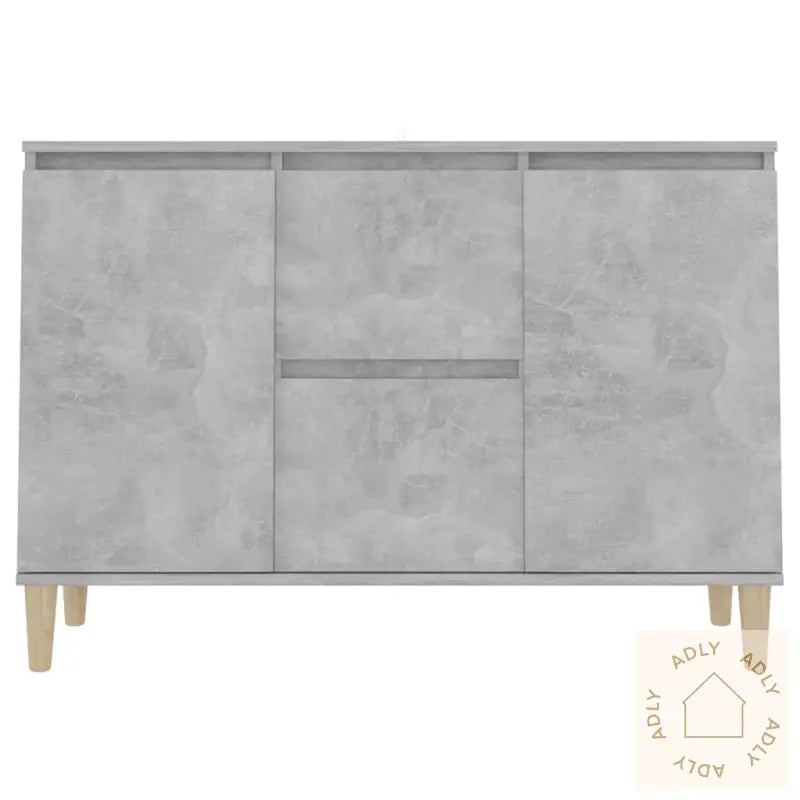 Skjenk Betonggrå 101X35X70 Cm Konstruert Tre