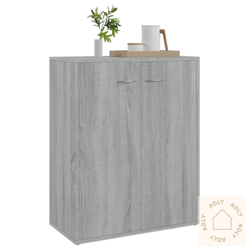 Skjenk Grå Sonoma 60X30X75 Cm Konstruert Tre