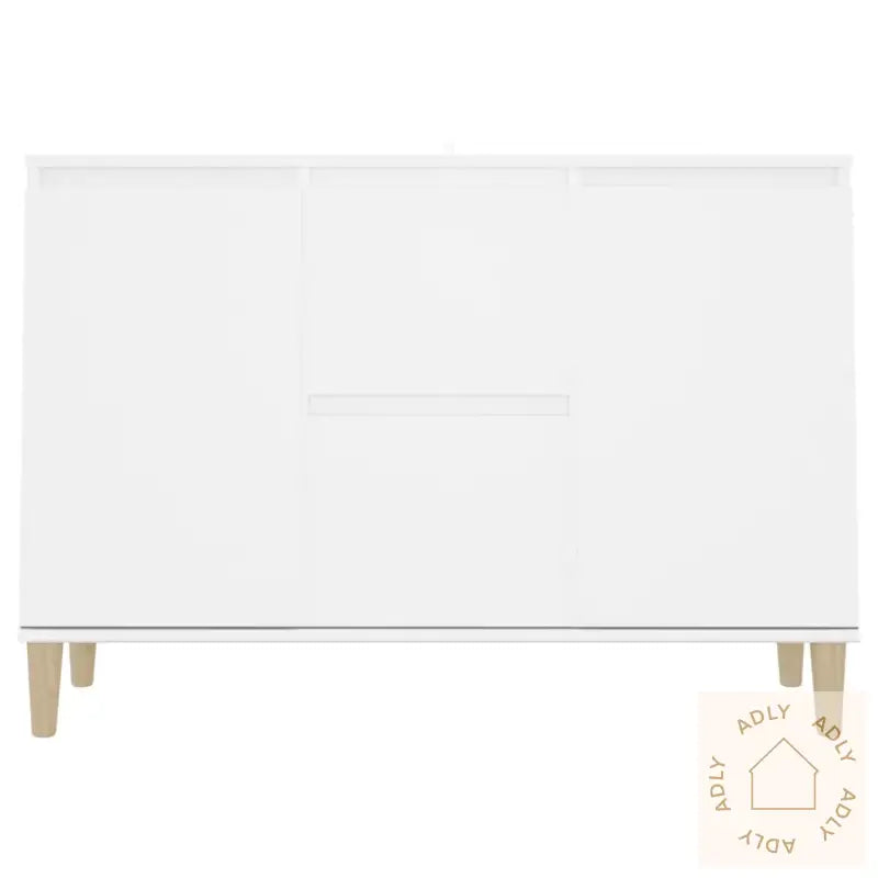 Skjenk Hvit 101X35X70 Cm Konstruert Tre