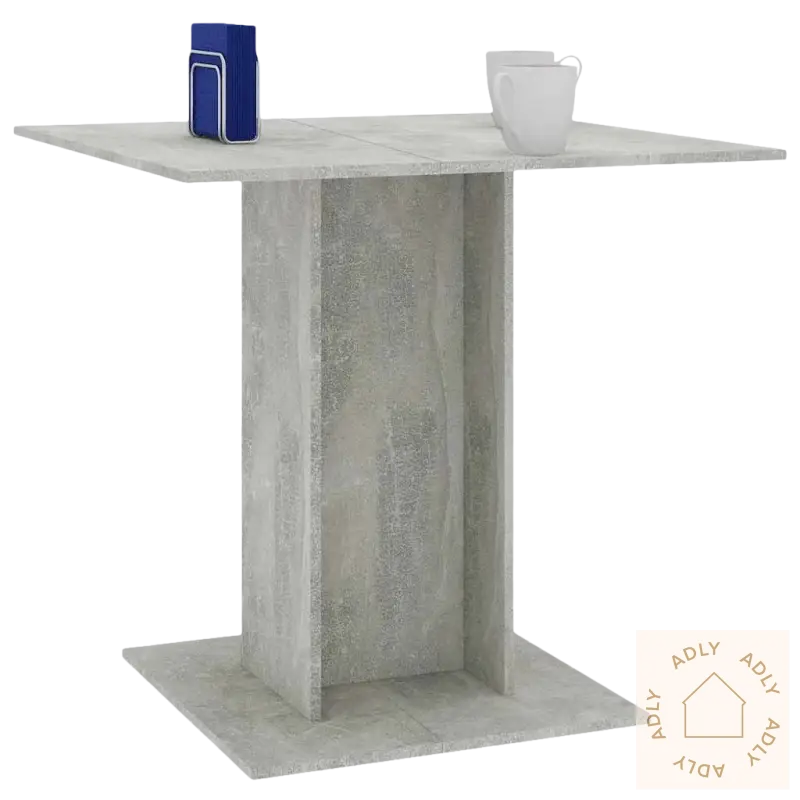 Skal du se på minimalistisk spisebord til hagemøbler, dette med sentralt pedestal og fuktig klut
