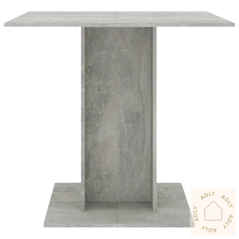 Square concrete-look bord for hagemøbler, minimalistisk spisebord, enkel å tørke av med fuktig klut