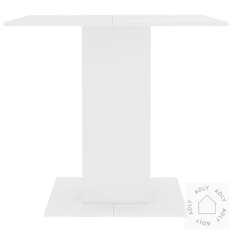 Spisebord Hvit 80X80X75 Cm Konstruert Tre