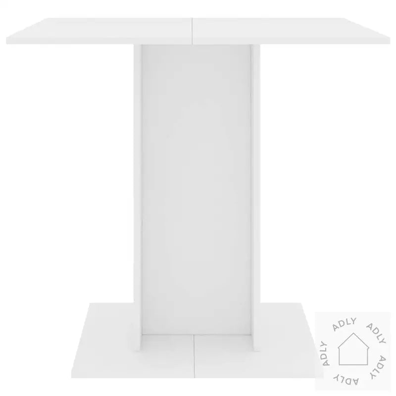 Spisebord Hvit 80X80X75 Cm Konstruert Tre