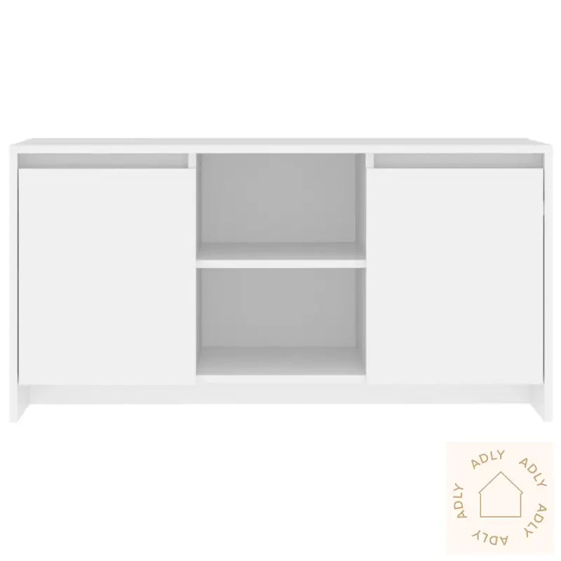 Tv-Benk Hvit 102X37,5X52,5 Cm Konstruert Tre