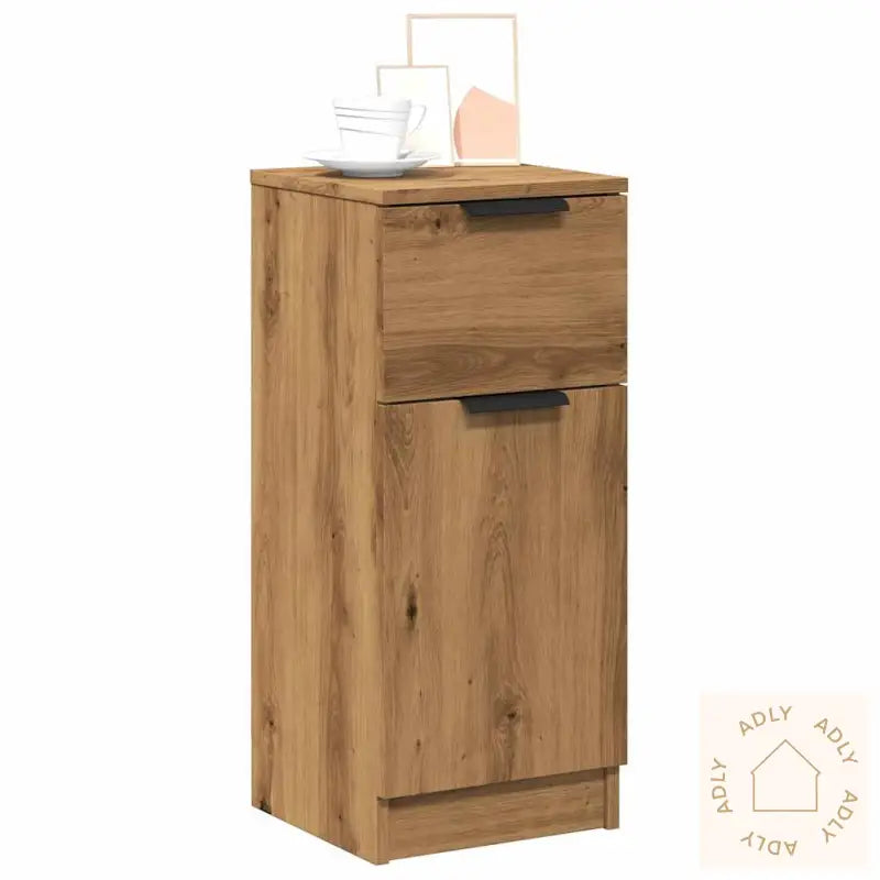 Skjenker 2 Stk Artisan Eik 30X30X70 Cm Konstruert Tre