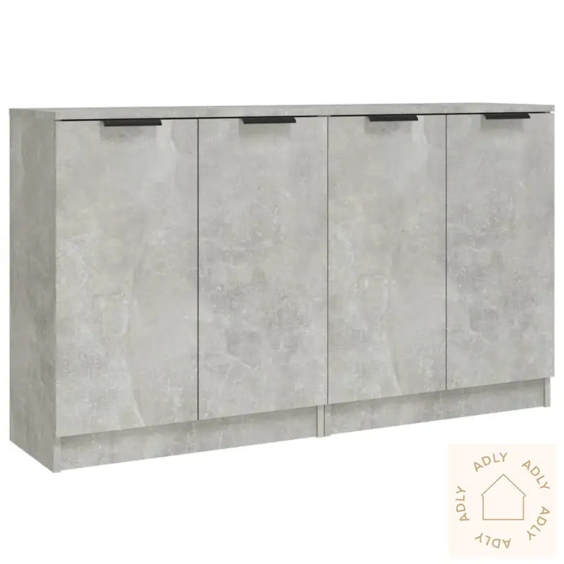 Skjenker 2 Stk Betonggrå 60X30X70 Cm Konstruert Tre