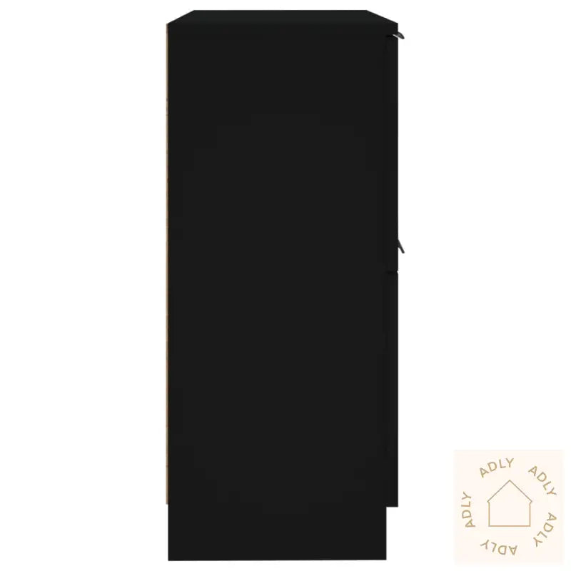 Skjenker 2 Stk Svart 30X30X70 Cm Konstruert Tre