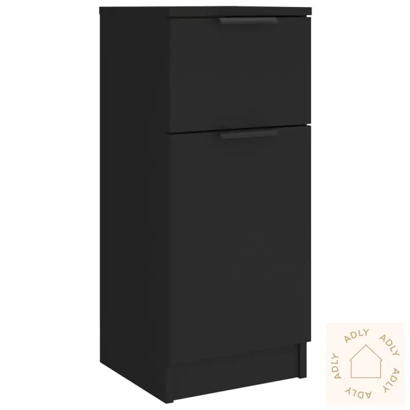 Skjenker 2 Stk Svart 30X30X70 Cm Konstruert Tre
