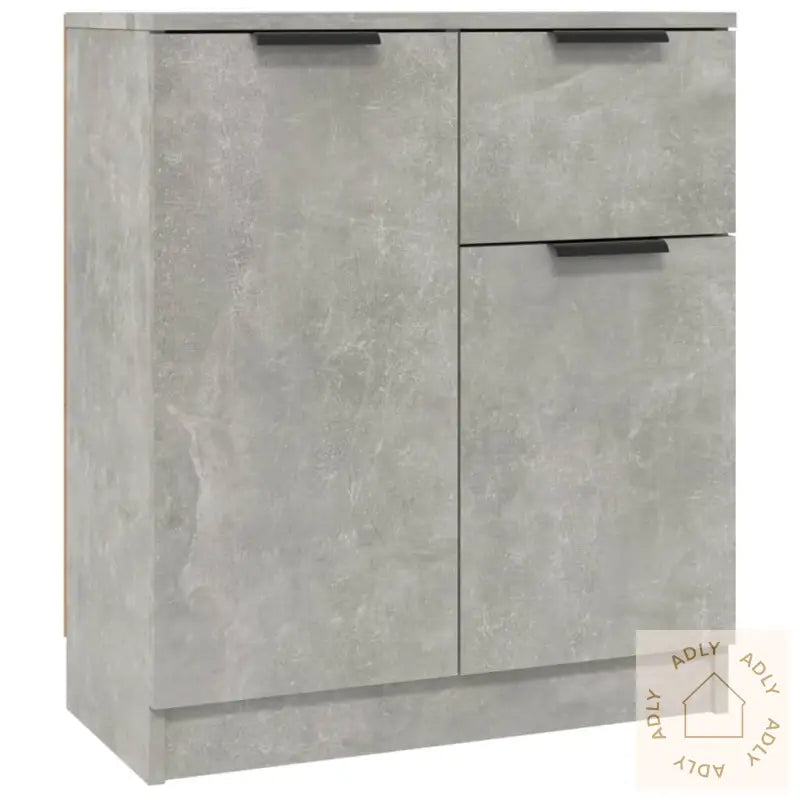 Skjenker 2 Stk Betonggrå 60X30X70 Cm Konstruert Tre