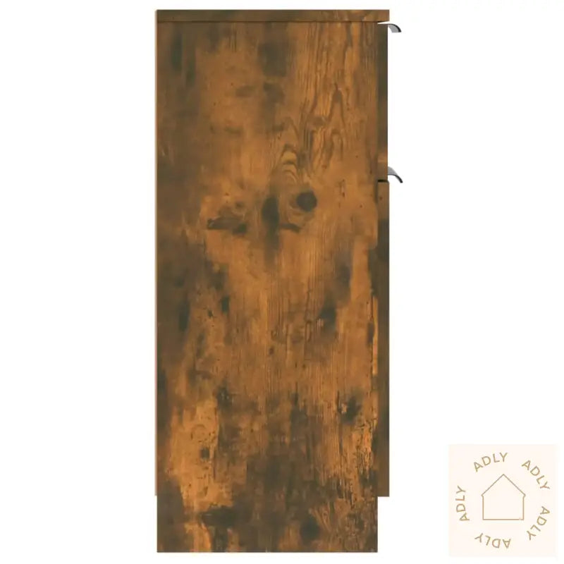 Skjenker 2 Stk Røkt Eik 30X30X70 Cm Konstruert Tre