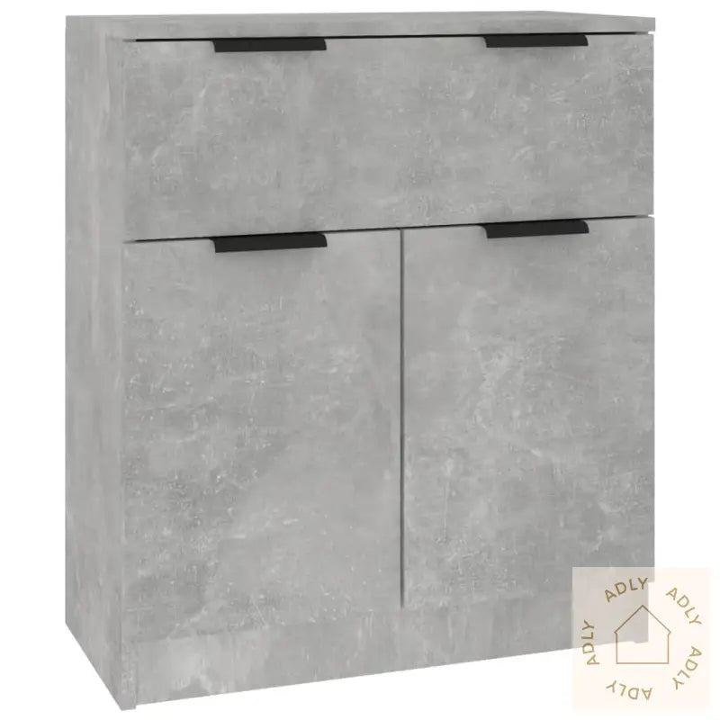 Skjenker 3 Stk Betonggrå Konstruert Tre