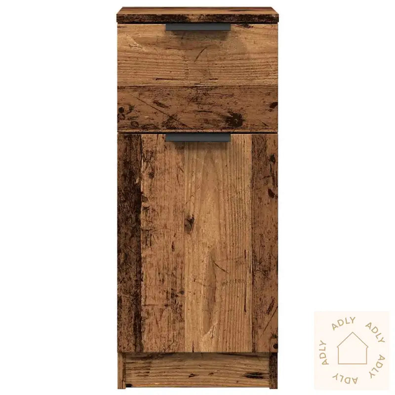 Skjenker 2 Stk Gammelt Tre 30X30X70 Cm Konstruert Tre