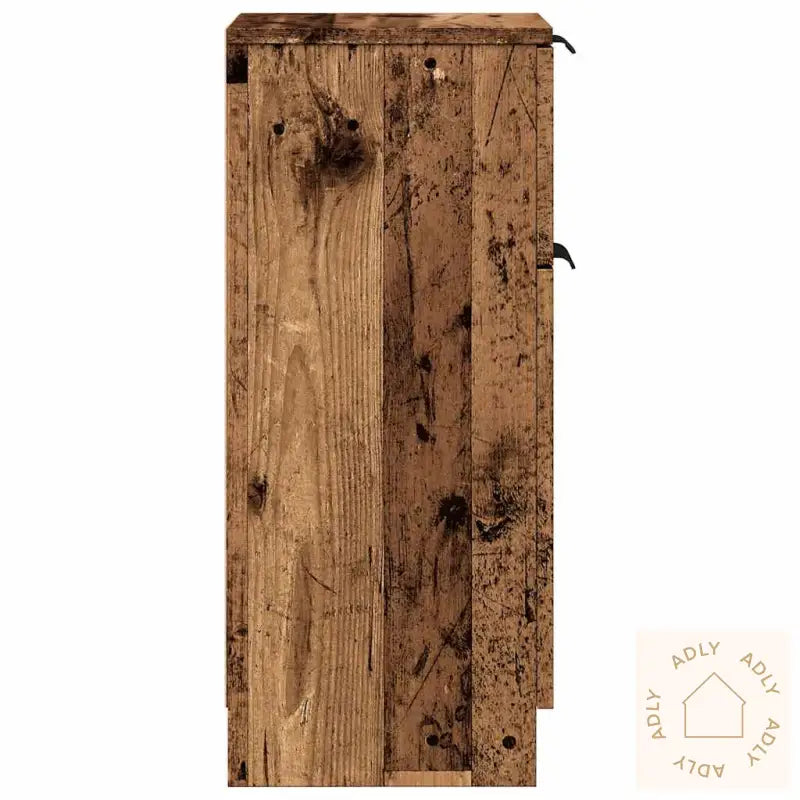 Skjenker 2 Stk Gammelt Tre 30X30X70 Cm Konstruert Tre