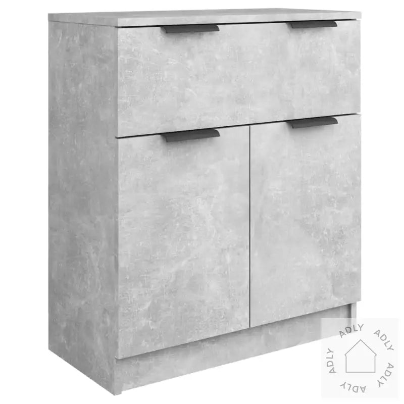 Skjenker 3 Stk Betonggrå Konstruert Tre