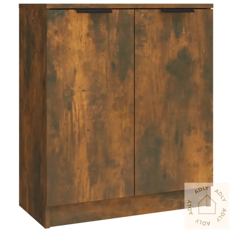 Skjenker 3 Stk Røkt Eik Konstruert Tre