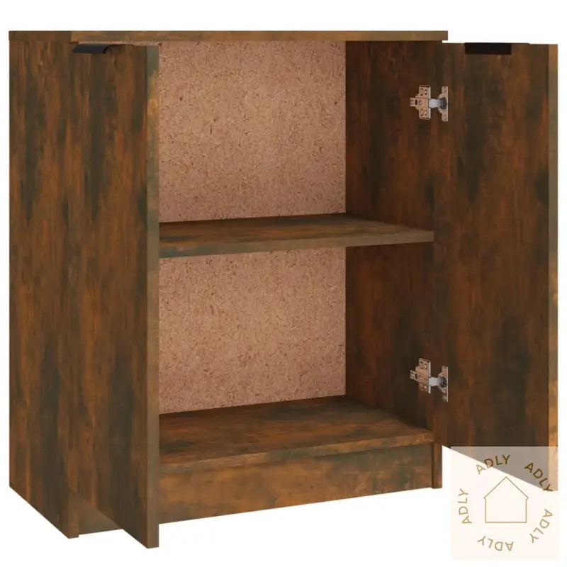 Skjenker 3 Stk Røkt Eik Konstruert Tre