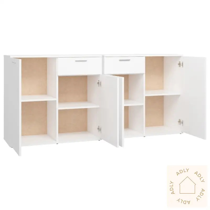 Skjenk Hvit 160X36X75 Cm Konstruert Tre