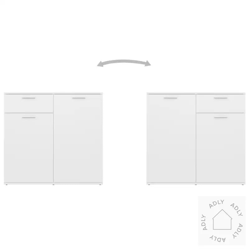 Skjenk Hvit 160X36X75 Cm Konstruert Tre