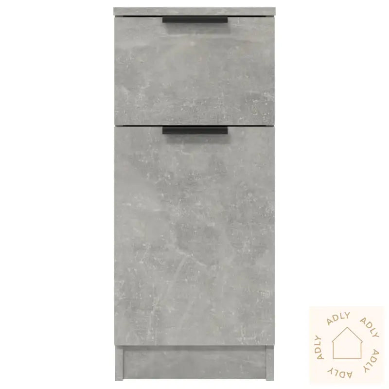 Skjenker 2 Stk Betonggrå 30X30X70 Cm Konstruert Tre