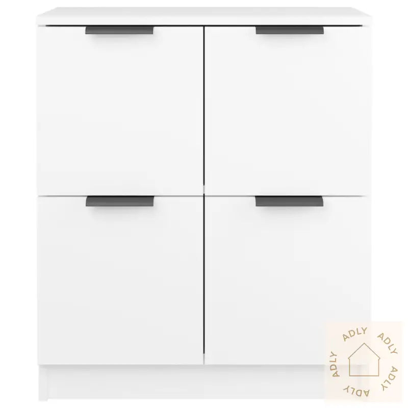 Skjenker 2 Stk Hvit 60X30X70 Cm Konstruert Tre