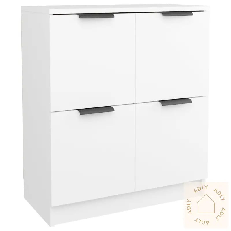 Skjenker 2 Stk Hvit 60X30X70 Cm Konstruert Tre