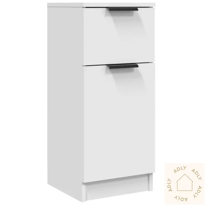 Skjenker 2 Stk Hvit 30X30X70 Cm Konstruert Tre