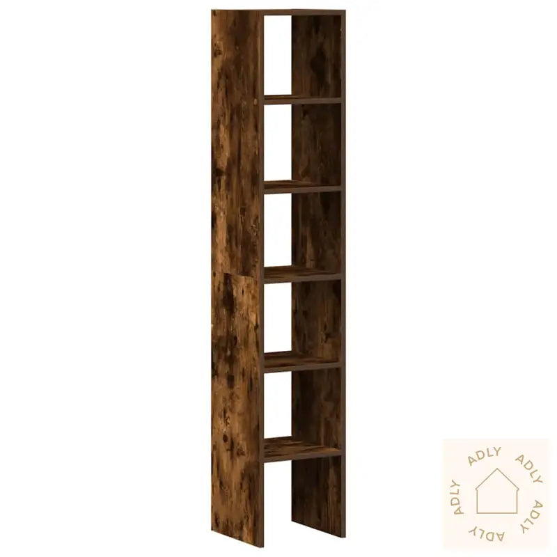 Bokhyller 2 Stk Stablebar Røkt Eik 30X30X80 Cm Konstruert Tre