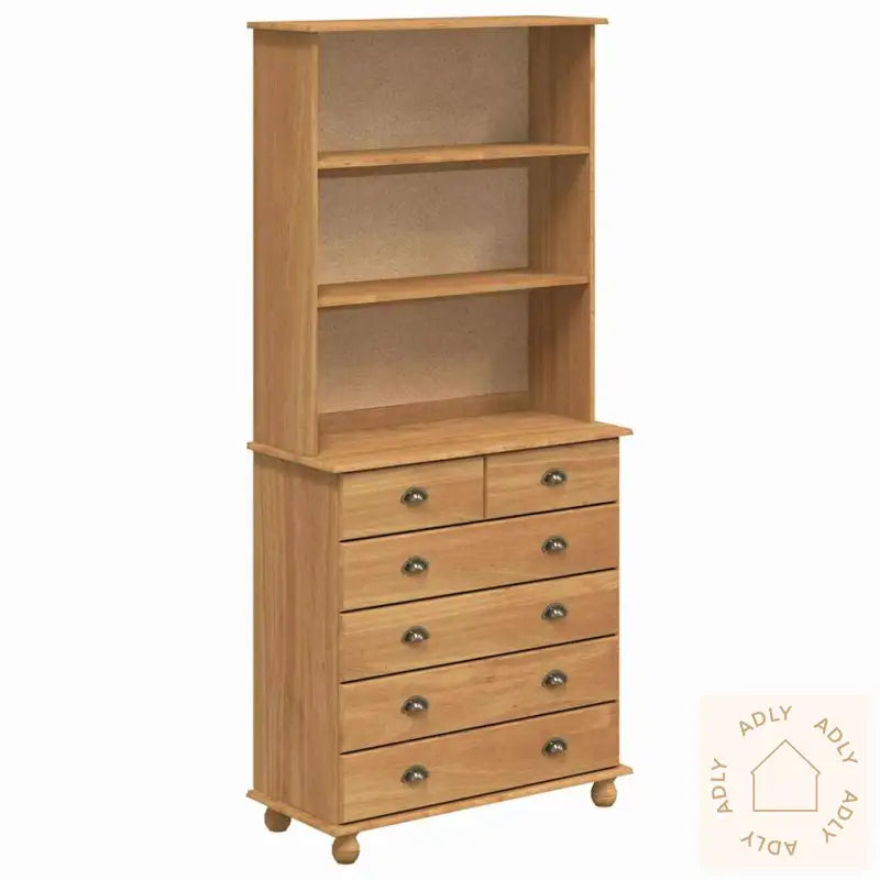 Hutch 'Askim'honningbrun 91X40X199.5 Cm Solid Furu