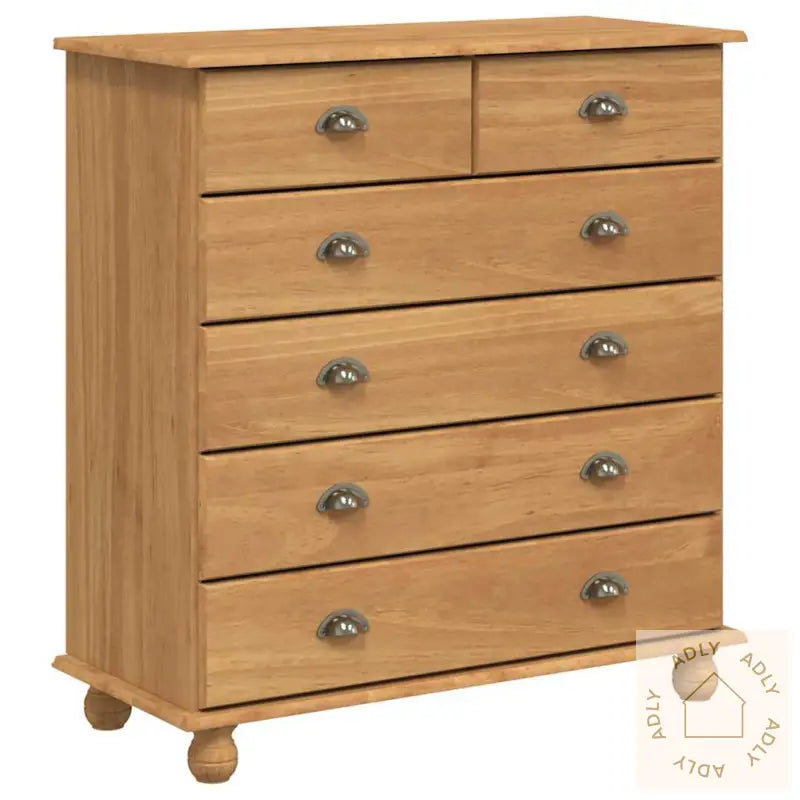 Hutch 'Askim'honningbrun 91X40X199.5 Cm Solid Furu