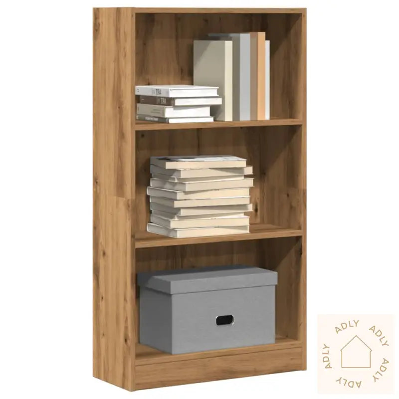 Bokhylle Artisan Eik 60X24X109 Cm Konstruert Tre