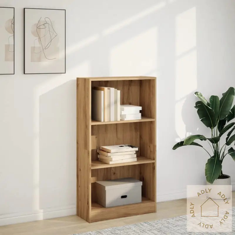 Bokhylle Artisan Eik 60X24X109 Cm Konstruert Tre