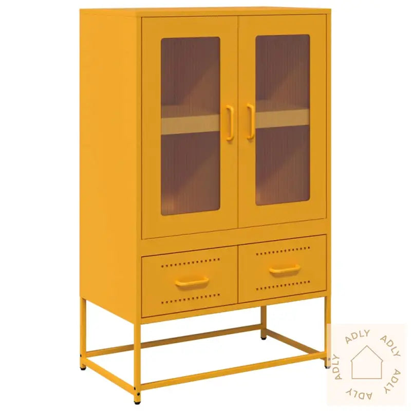 Highboard Sennepsgul 68X39X111,5 Cm Stål
