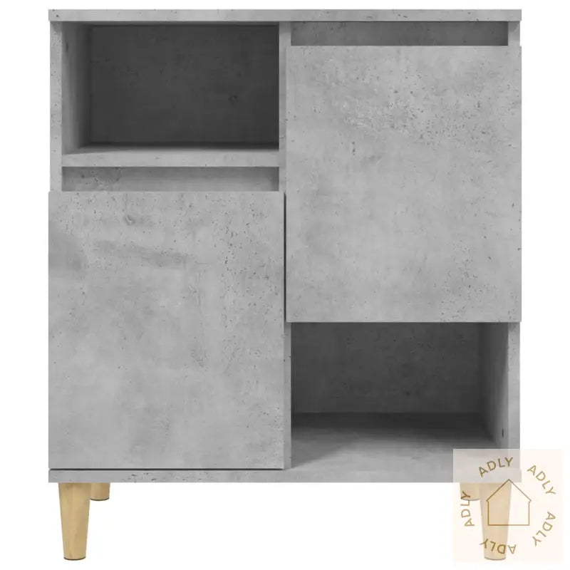 Skjenker 2 Stk Betonggrå 60X35X70 Cm Konstruert Tre