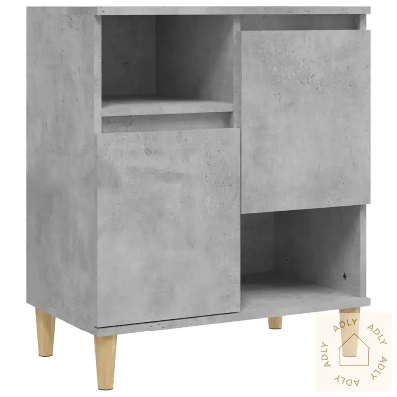 Skjenker 2 Stk Betonggrå 60X35X70 Cm Konstruert Tre