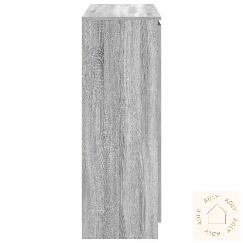 Skjenk Med Skuffer Grå Sonoma 100,5X35X98,5 Cm Konstruert Tre