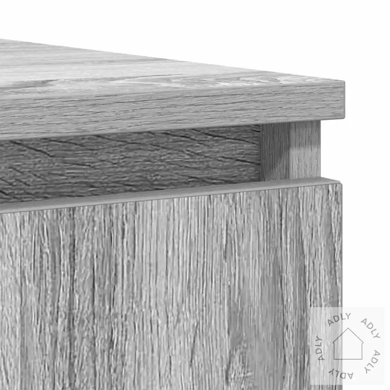 Skjenk Med Skuffer Grå Sonoma 100,5X35X98,5 Cm Konstruert Tre