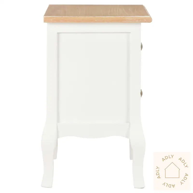 Nattbord 2 Stk 35X30X49 Mdf Hvit