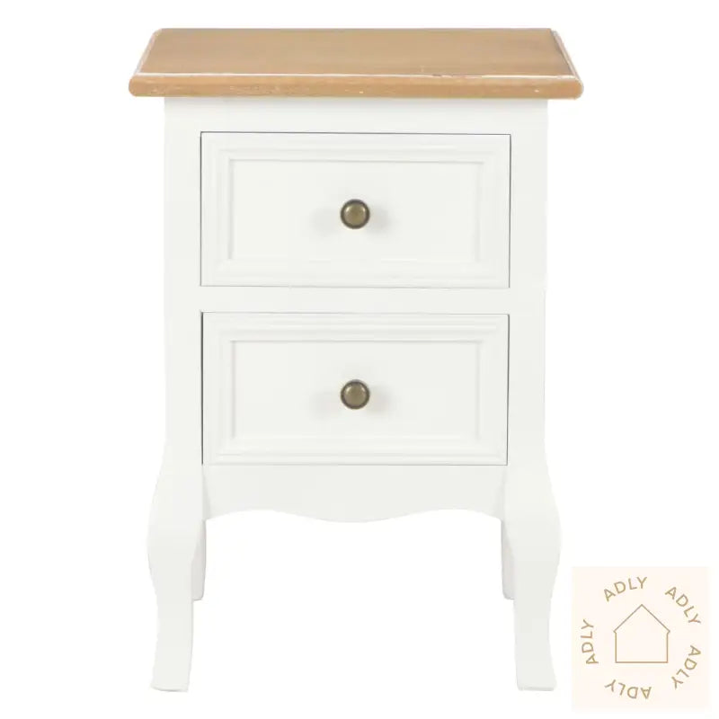 Nattbord 2 Stk 35X30X49 Mdf Hvit