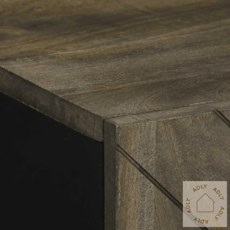 Skjenk Svart 60X33X75 Cm Heltre Mango