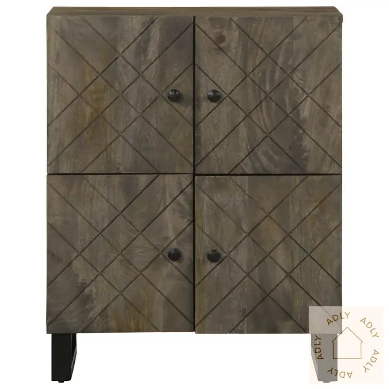 Skjenk Svart 60X33X75 Cm Heltre Mango