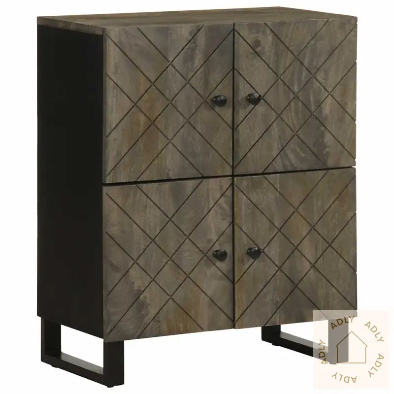 Skjenk Svart 60X33X75 Cm Heltre Mango